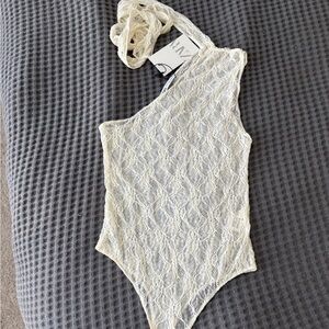 Zara Ivory Lace Top